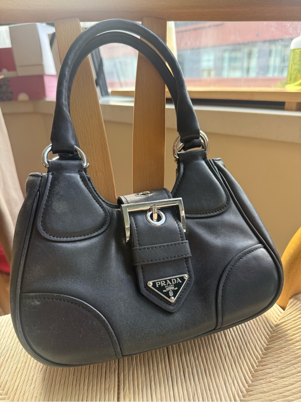Prada Moon Leather Shoulder Bag - Picture 2 of 10